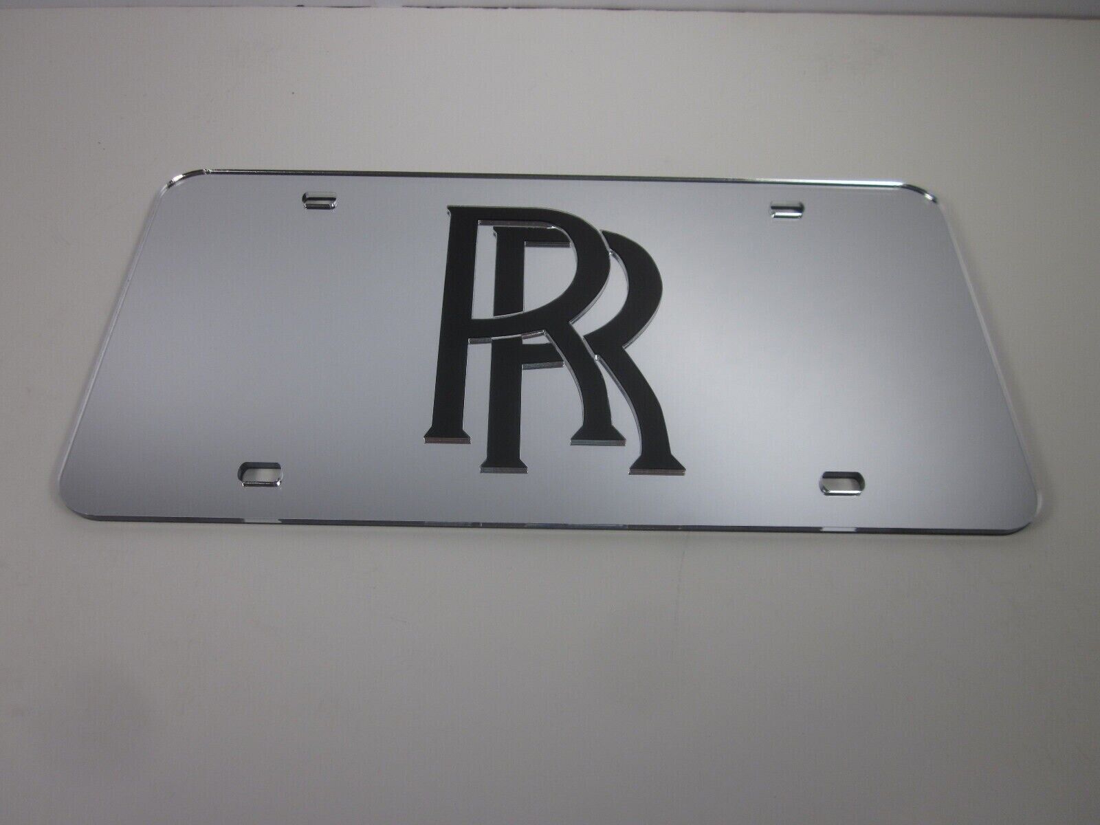 Rolls-Royce Acrlic Mirror License Plate Auto Tag nice