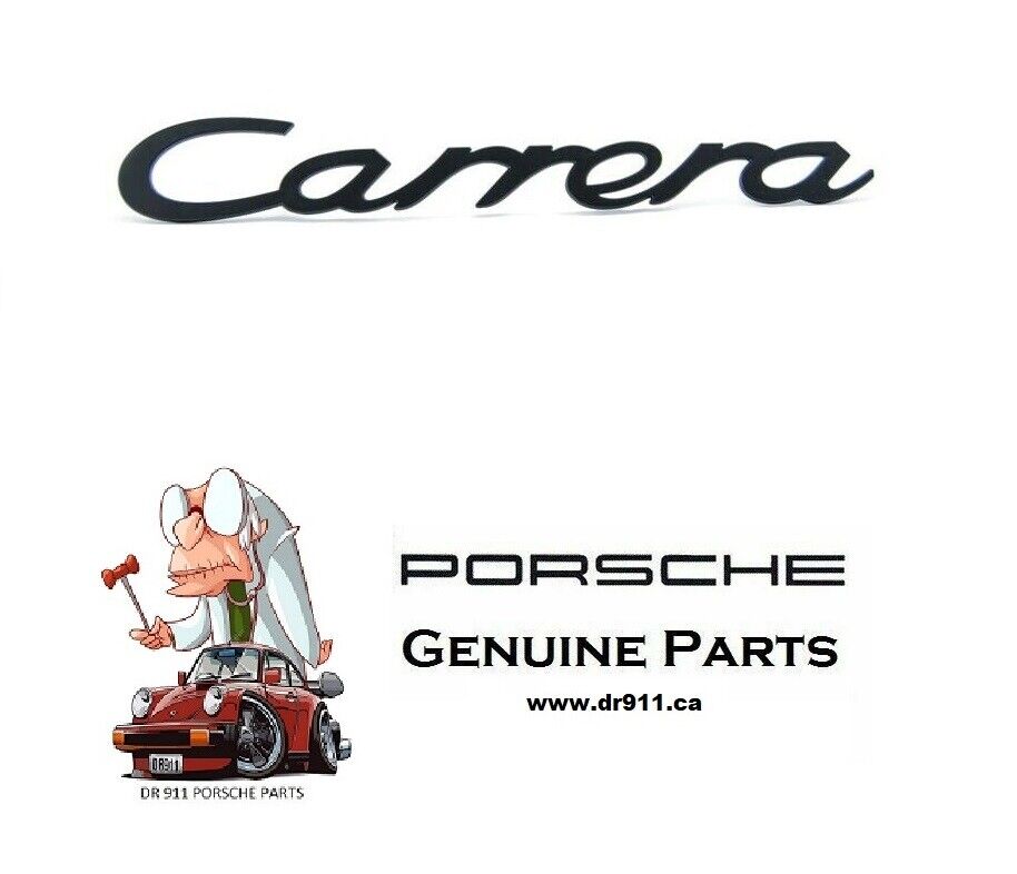 Genuine Porsche CARRERA 911 964 993 Emblem Logo Script Black 9115590370070C S