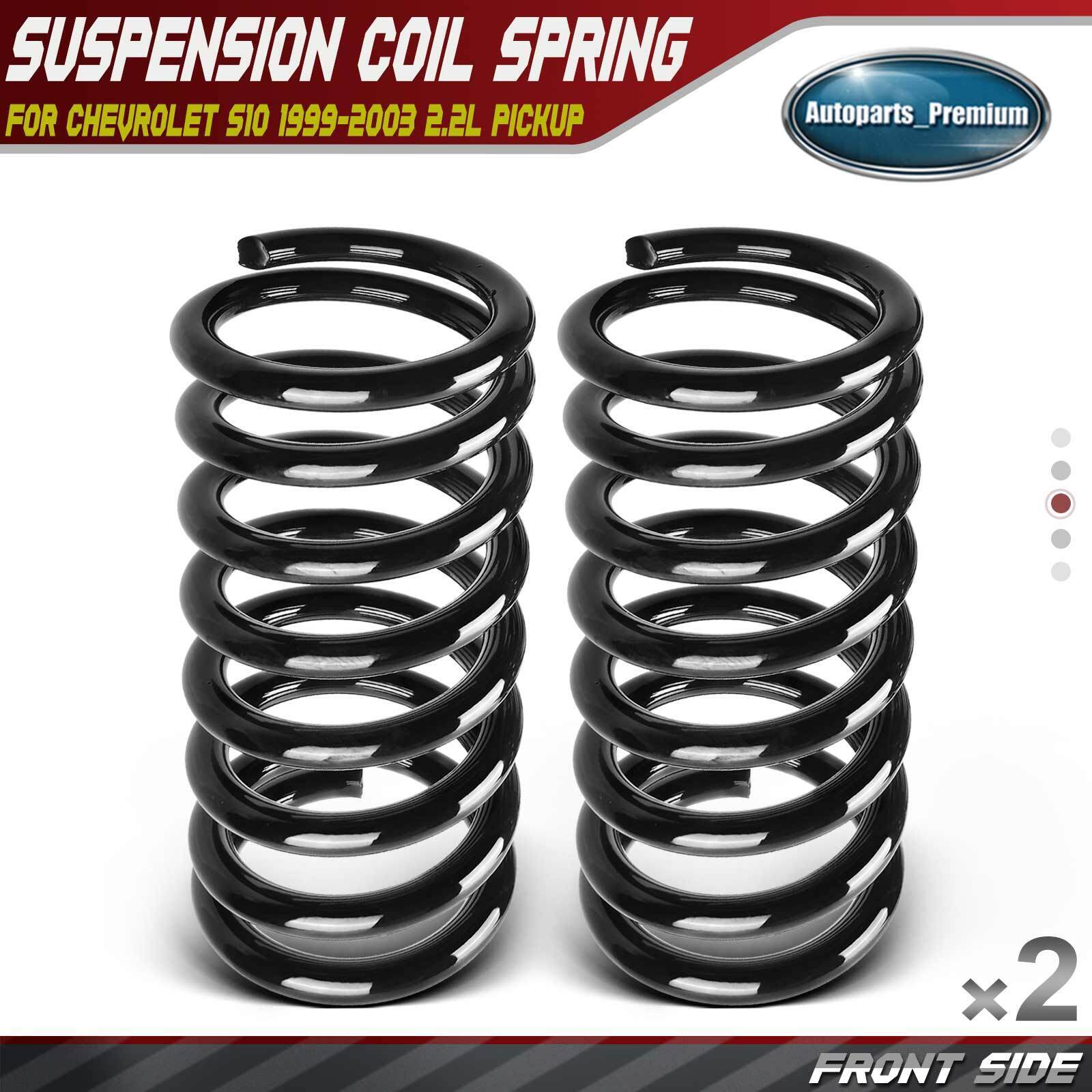 2x Front Left & Right Coil Springs for Chevrolet S10 1999-2003 L4 2.2L Pickup