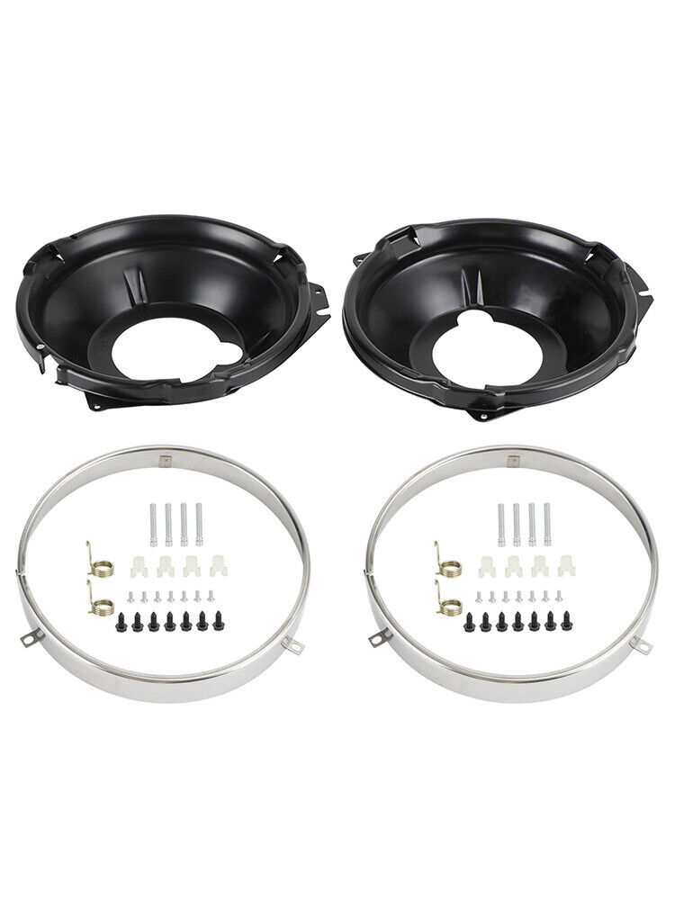 28X Headlamp Retaining Ring Mounting Bucket w/ Hardware For Camaro Nova 67-70 US