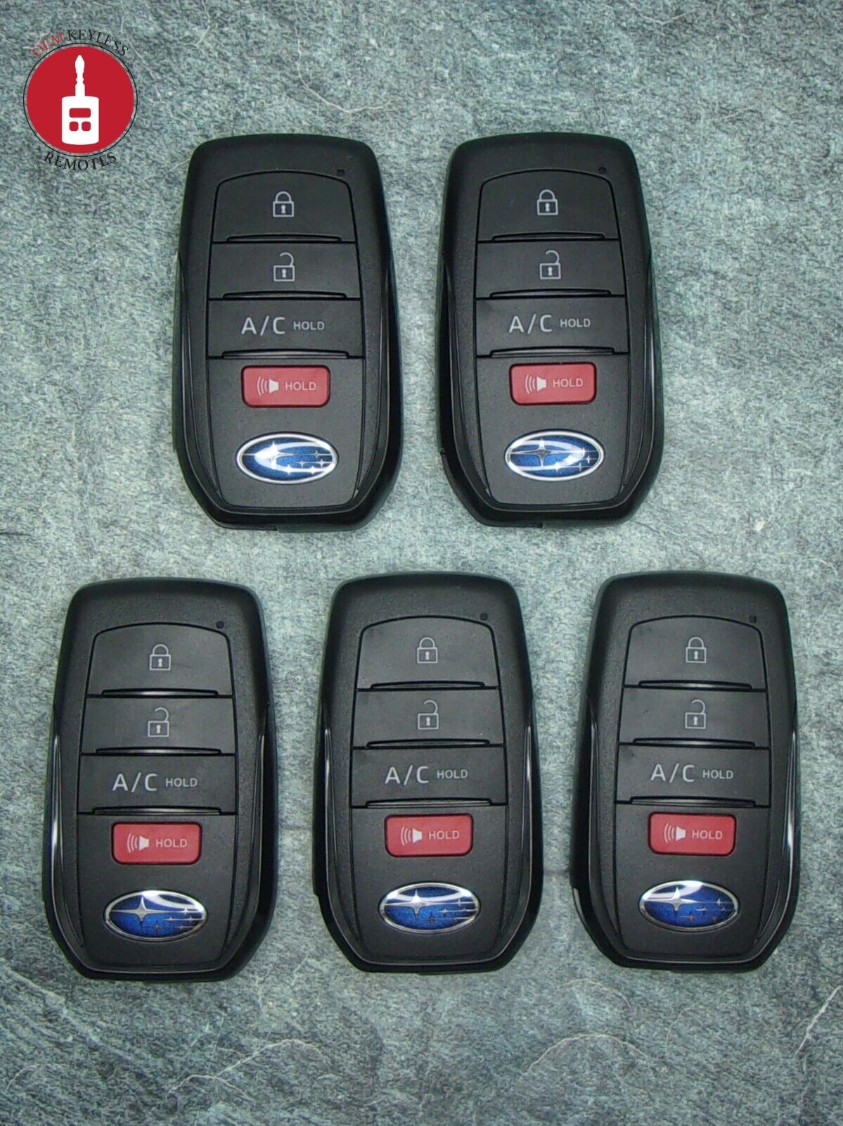 OEM Subaru Lot x5 Smart Keyless Entry Remotes 4 Button *HYQ14FBX* IC: 1551A