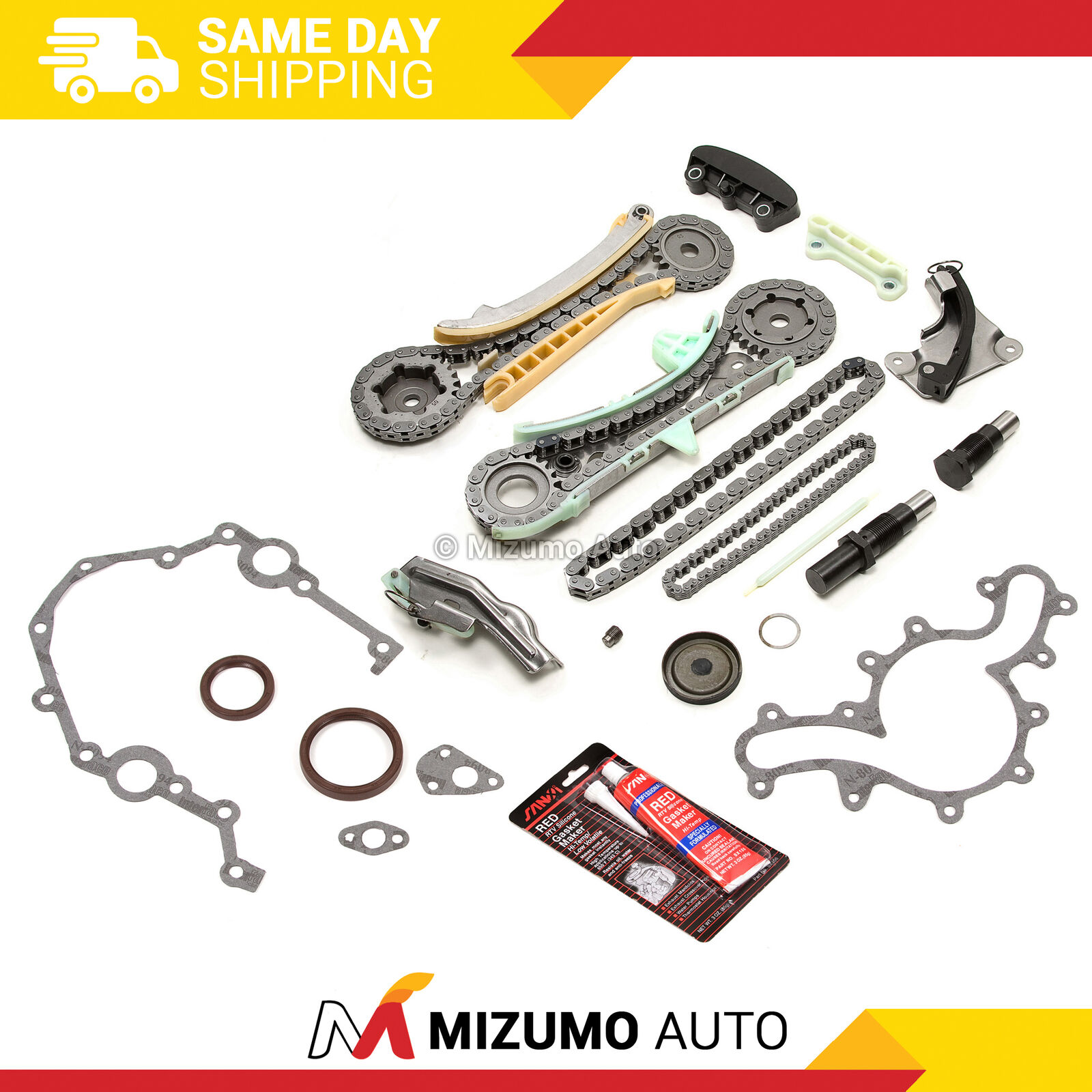 NEW 97-11 Ford Mercury Mazda 4.0L SOHC Timing Chain Kit, Cover Gasket, Oil Seals