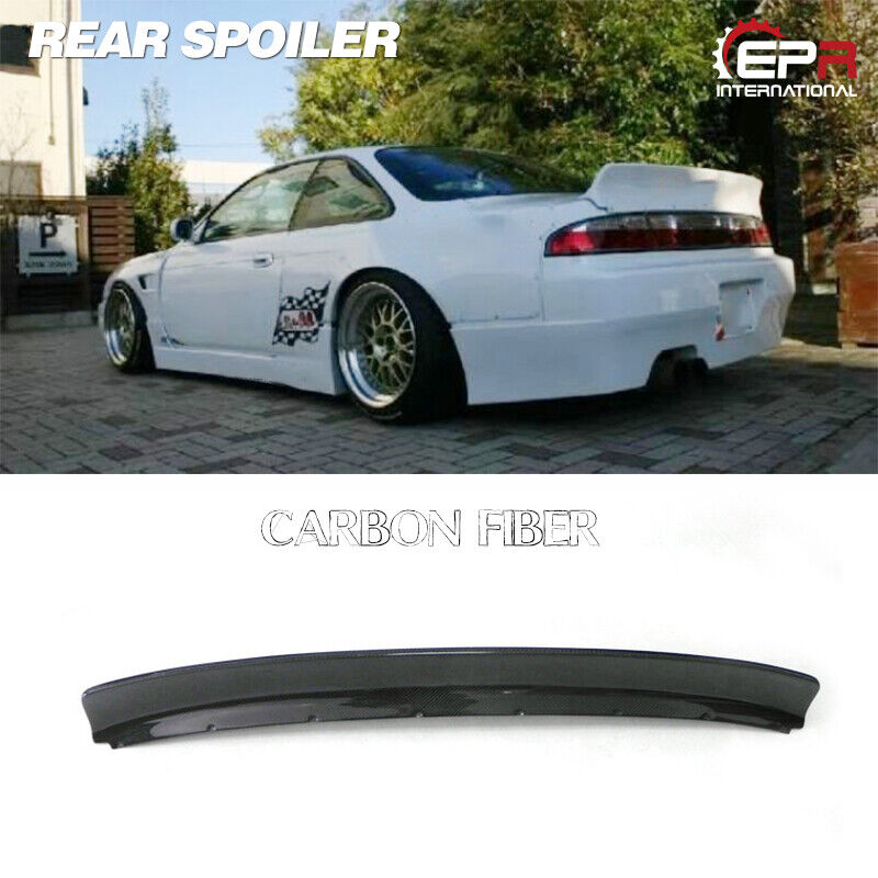 For Nissan Silvia 200SX 240SX S14 Carbon Rear Trunk Spoiler Wing Lip RB-Style 