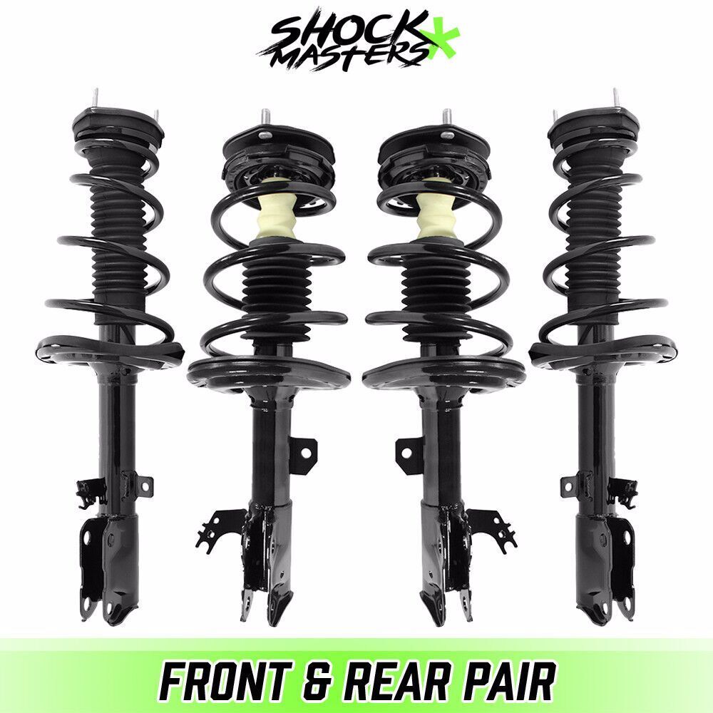 Front & Rear Complete Struts & Coil Springs for 2012-2017 Toyota Camry SE XSE