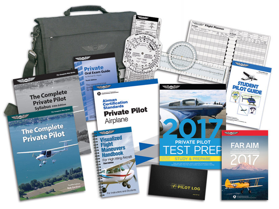 New ASA Complete Private Pilot Kit - Part 61 #ASA-PVT-61-KIT For Student Pilots