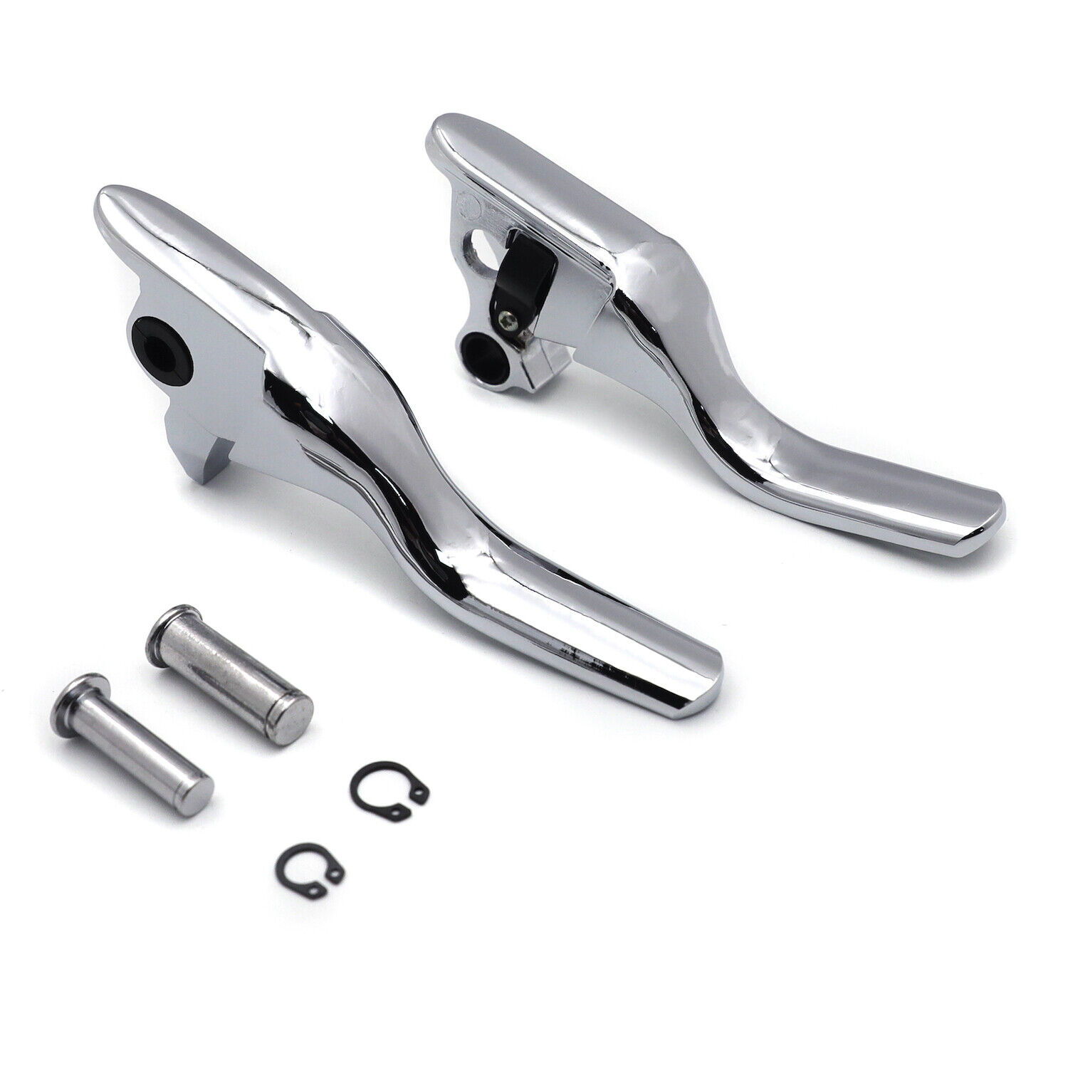 Chrome Smooth Shorty Brake Clutch Levers For Harley 2008-2013 Touring Trike