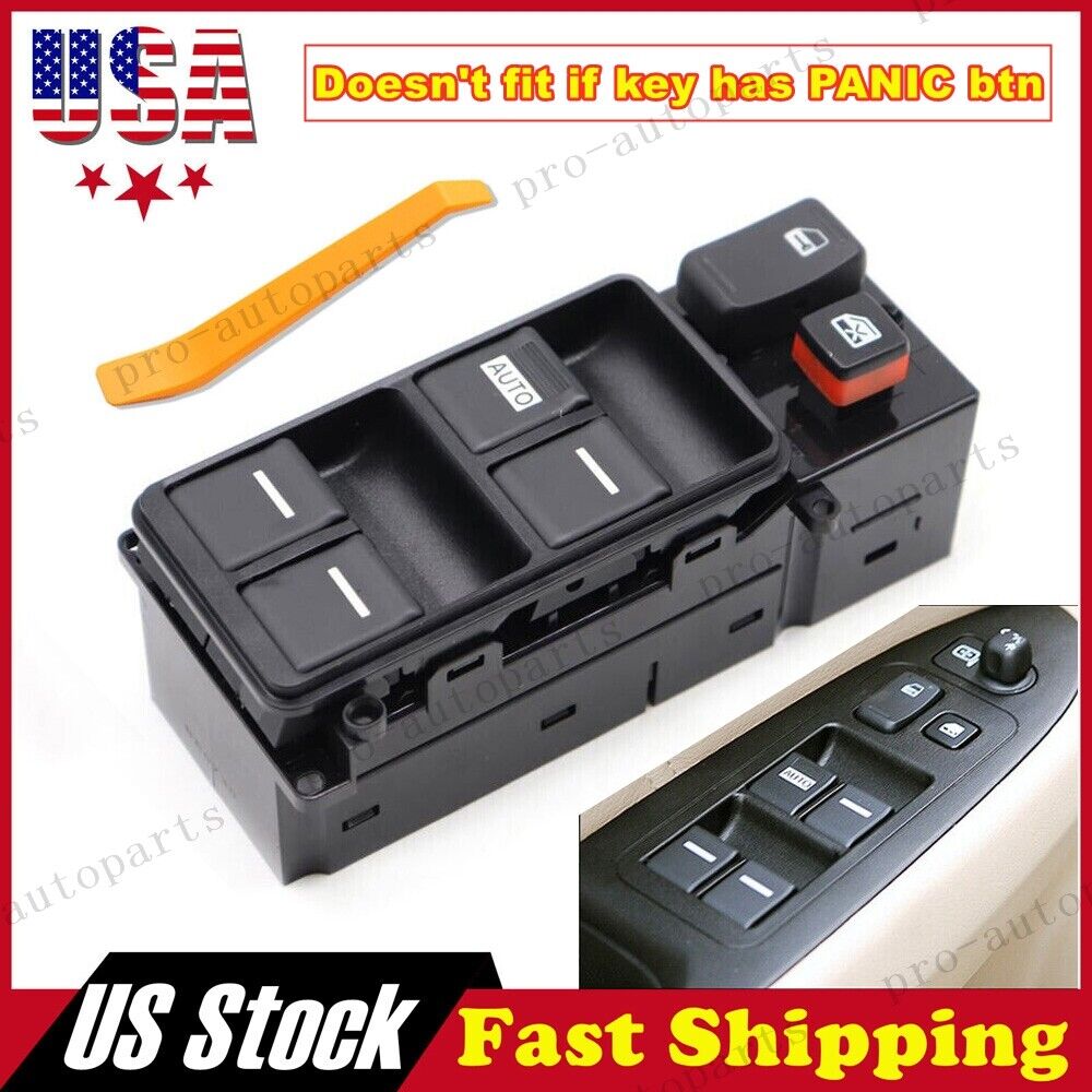 Master Power Window Door Control Switch Driver Left for 2003-2007 Honda Accord