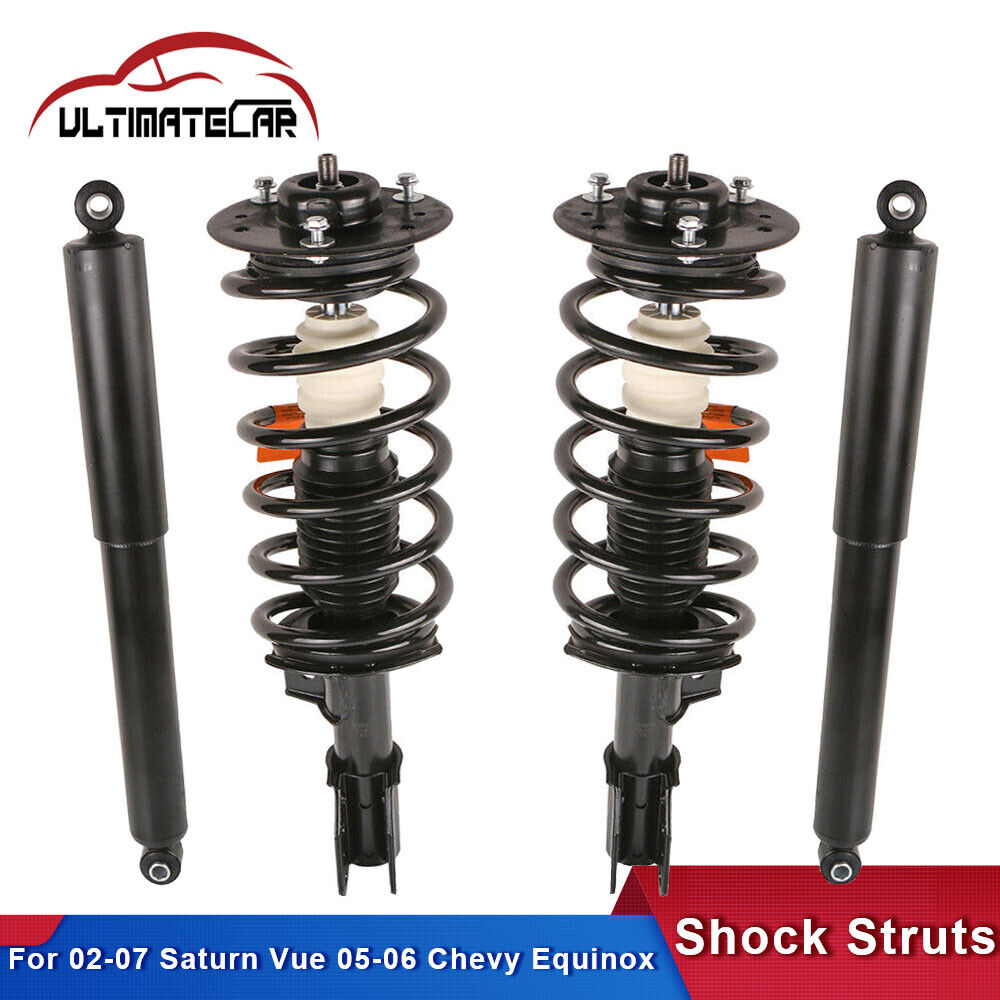 Set 4 Front & Rear Complete Strut Shock For 02-07 Saturn Vue 05-06 Chevy Equinox
