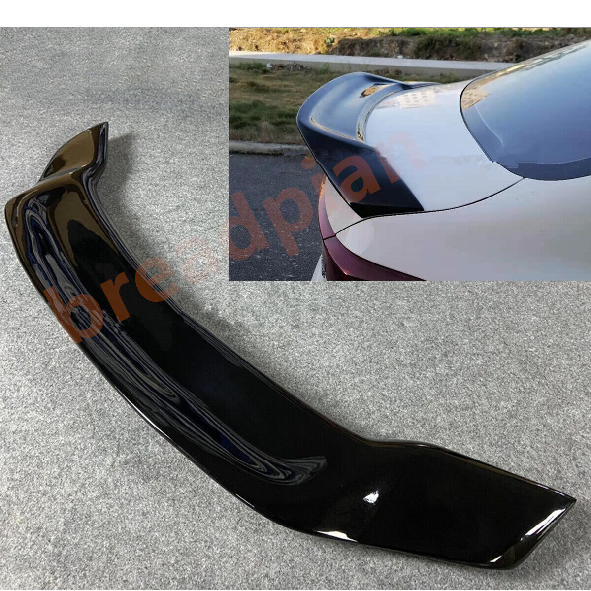 Duckbill Rear Trunk Spoiler Wing Lip Fits For 2019-23 Kia Forte K3 Glossy Black