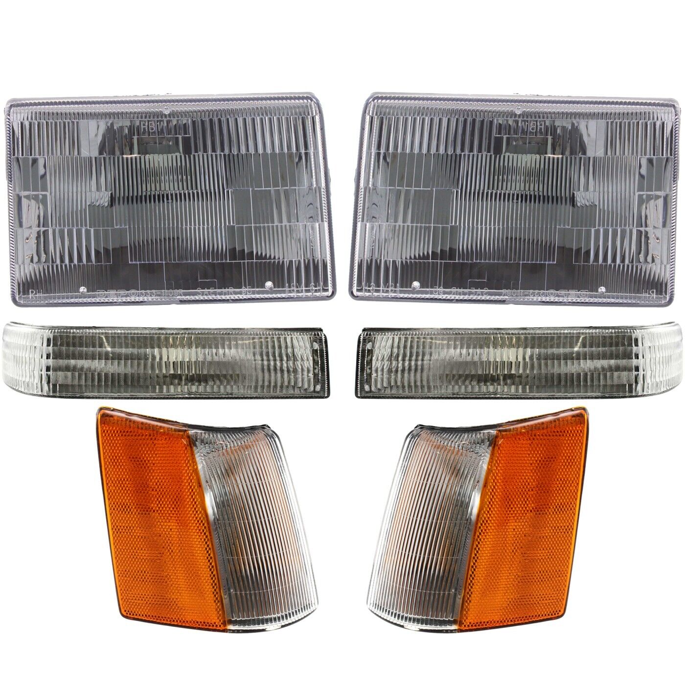 Headlight Kit For 1993-96 Jeep Grand Cherokee Left and Right Canada or USA Built