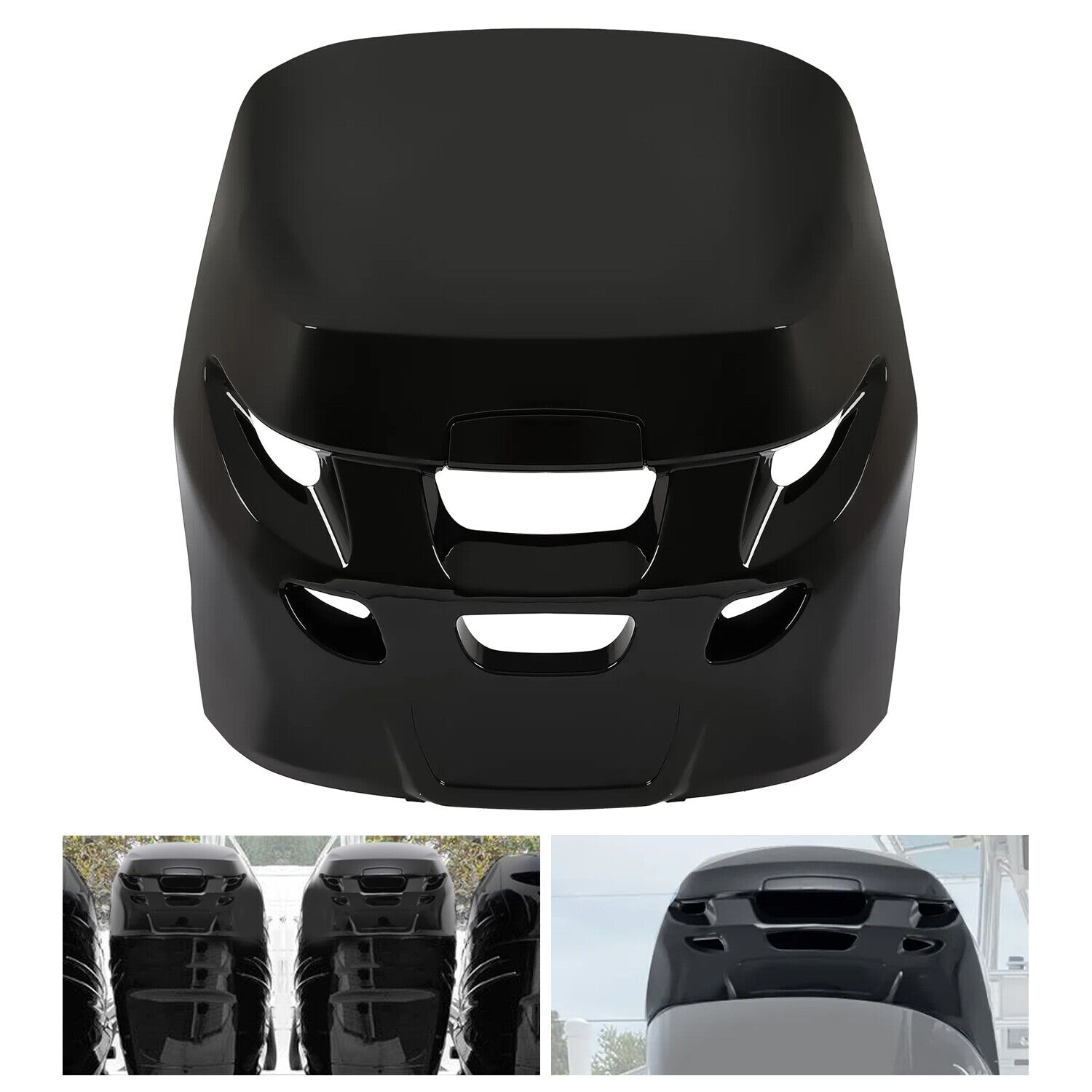 New Black Top Cowling Airdam Cap For Verado #885354T01 Air Dam Cap