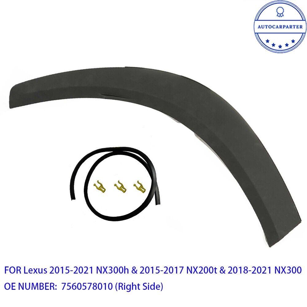 For 2015-2021 Lexus NX300h NX300 Rear Right Wheel Arch Fender Flare Molding Trim
