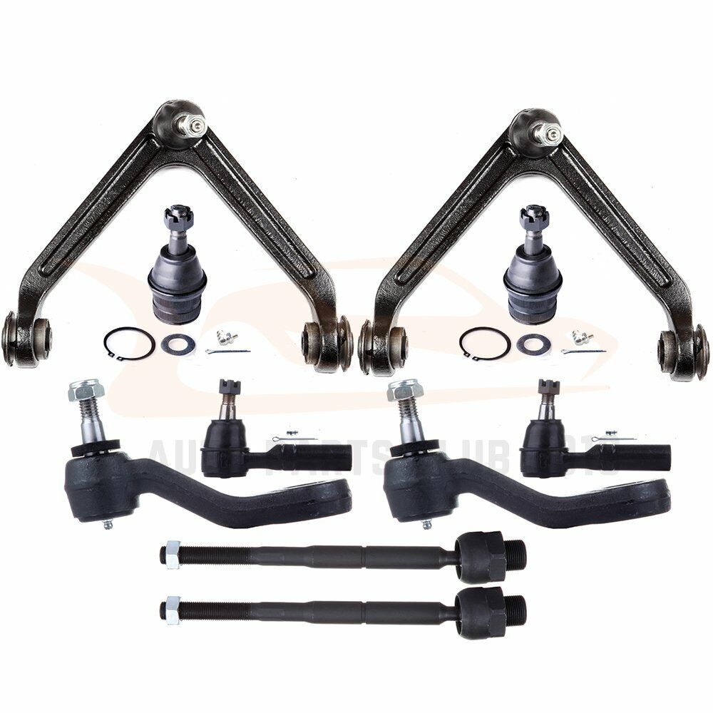 10Pc Steering Tie Rod End Control Arm Ball Joint Kit For 2004-2009 Dodge Durango