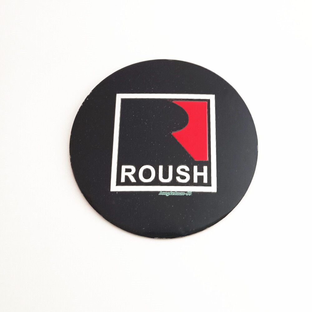 3.35'' 3d SQUARE R ROUSH Emblem Car Steering Center Wheel Sticker For MUSTANG