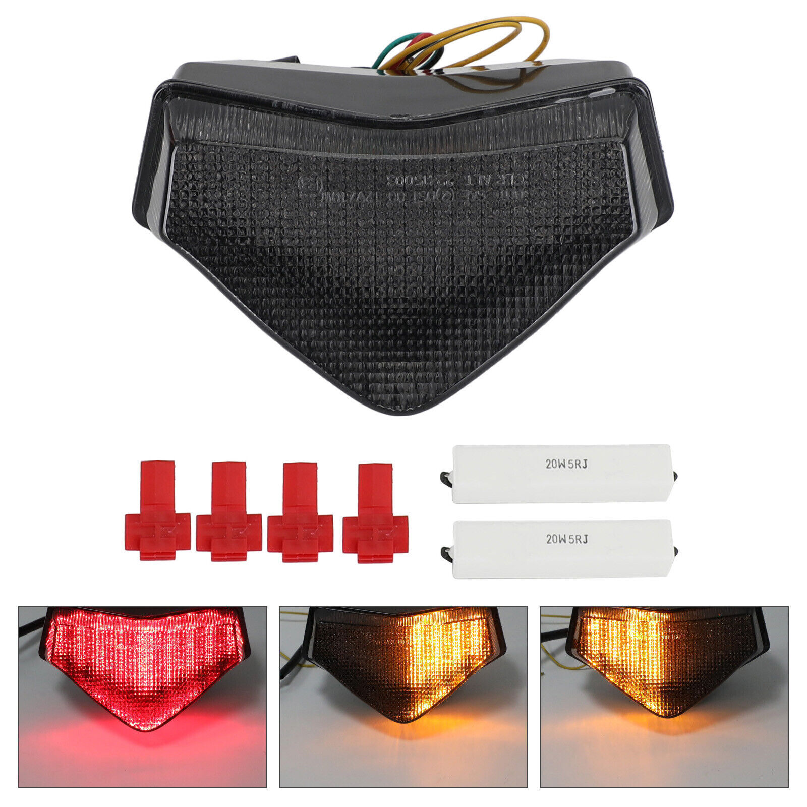 Smoke LED Taillight integrated Turn Signals for Tiger Speed Sprint ST