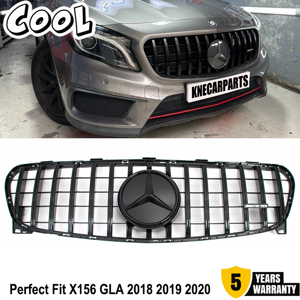 GTR Style Grille Grill 3D Star For Mercedes X156 2018-2020 GLA180 GLA200 GLA250