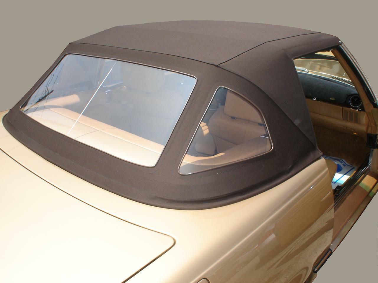 Mercedes SL Roadster R107 1972-89 Convertible Top, STAYFAST Canvas, Brown/Tan