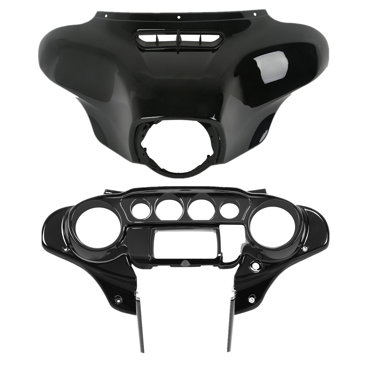 Inner & Outer Batwing Fairing For Harley Electra  Street Glide 14-24 Vivid Black