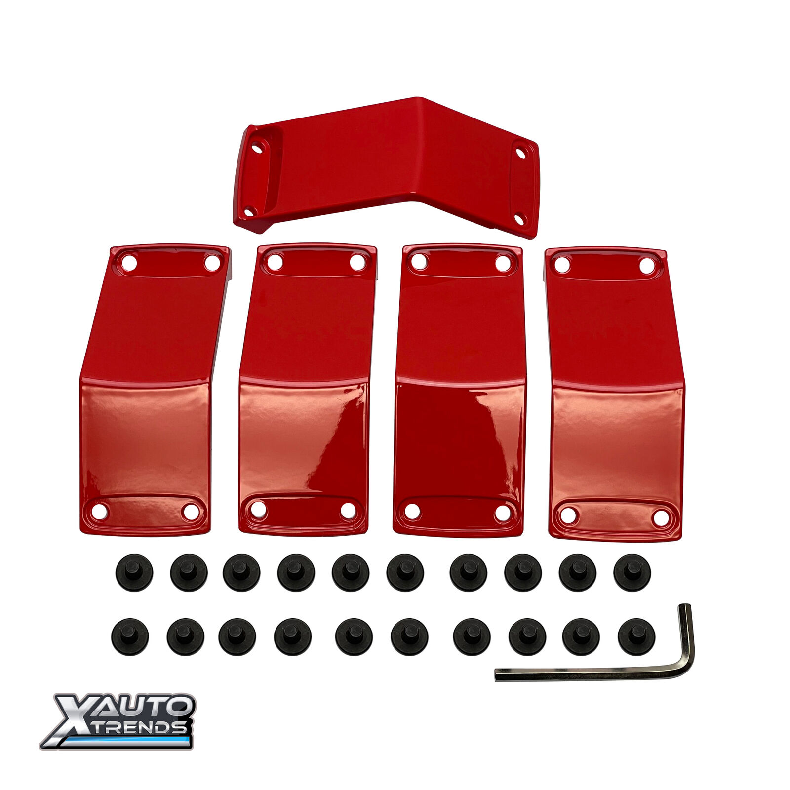 KMC XD Series XS811 Wheel Insert Fins 18X7 0 Offset Red 5 Pcs 811FIN87000-RD