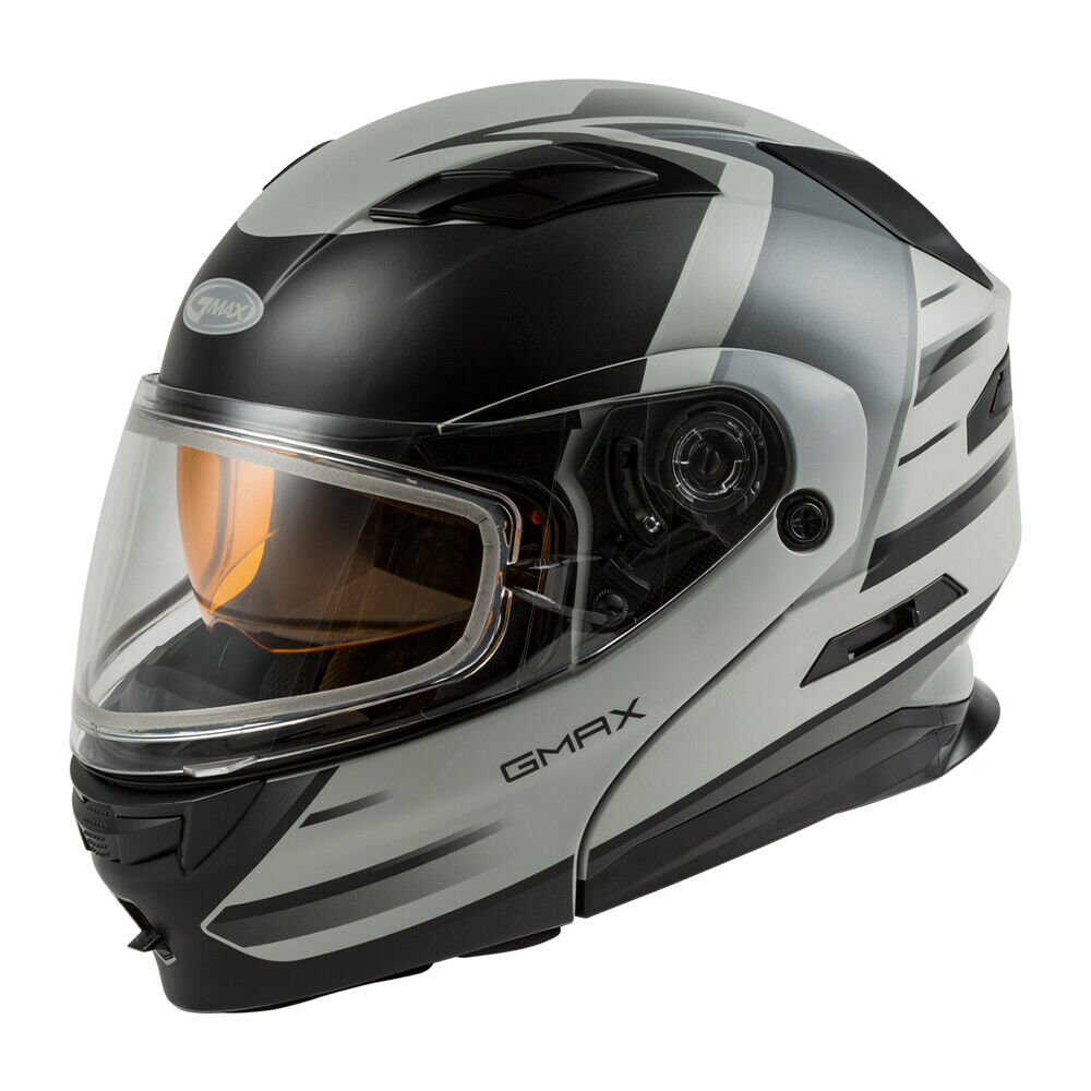 Gmax MD-01S Descendant Matte Gray Modular Snow Helmet Adult Sizes SM - XL