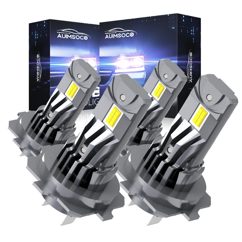 For VW Jetta 05-18 Passat Combo H7+H7 LED Headlight Bulbs Kit Hi-Low Beam 6000K