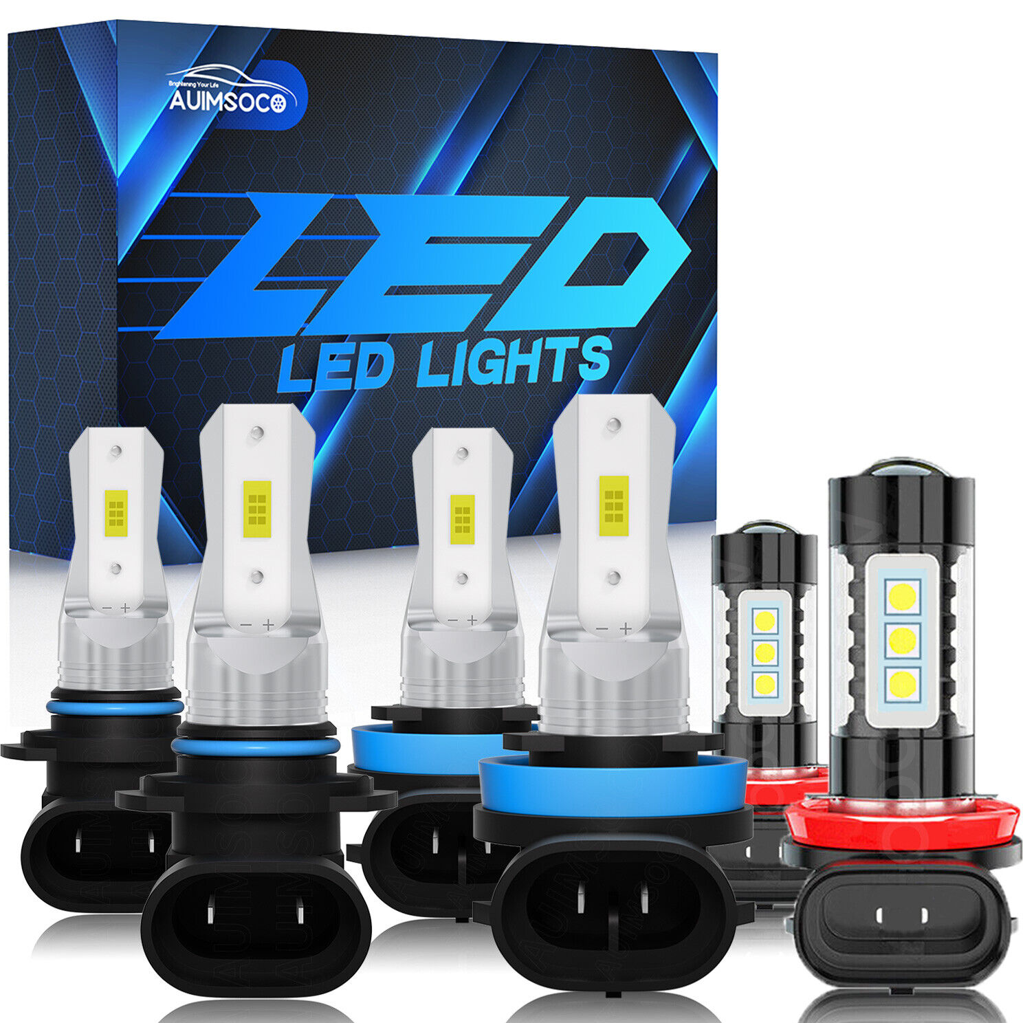For Honda Pilot 2006 2007 2008 2009 2010-2018 LED Headlight Bulbs Fog Light A+