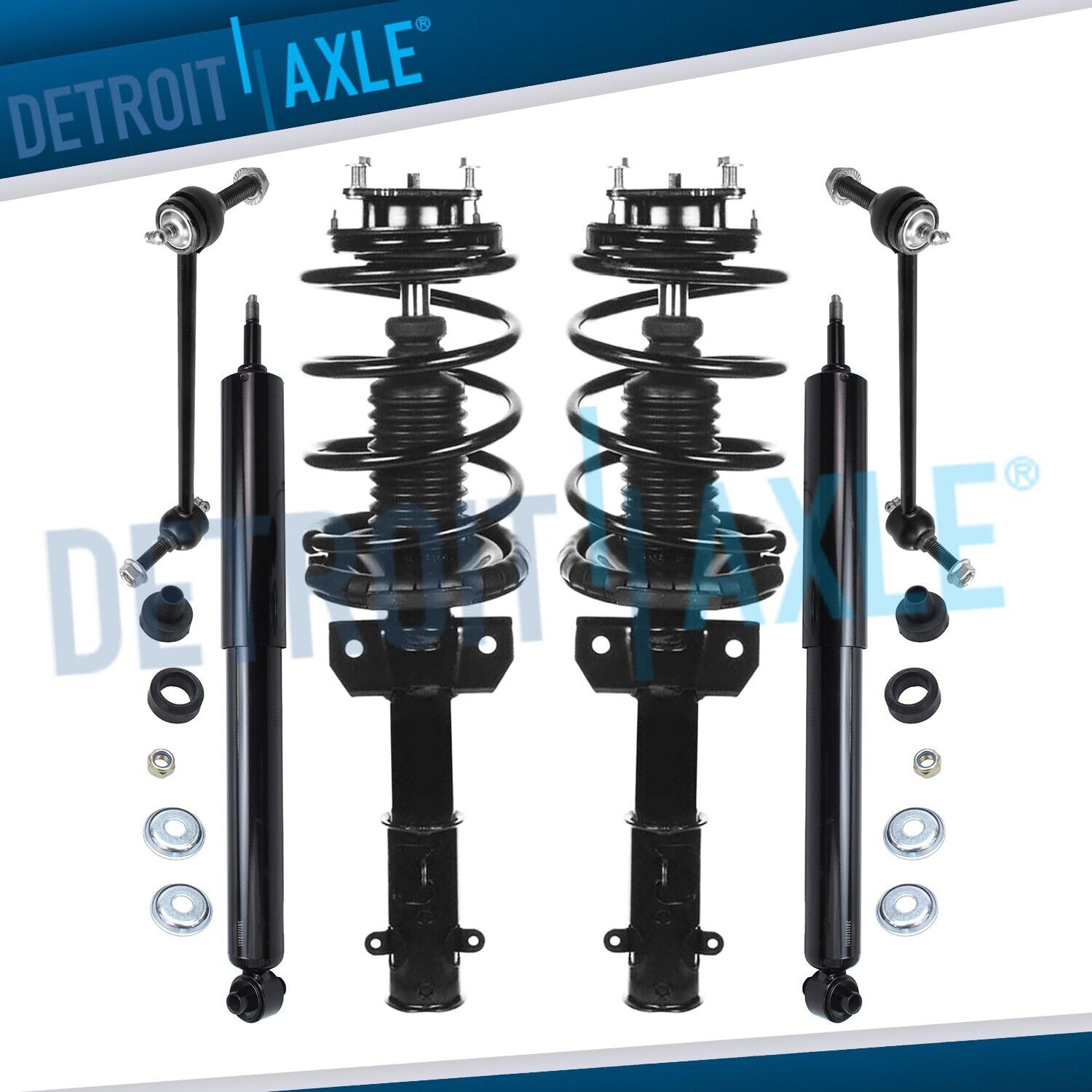 Front Struts Spring Sway Bars Rear Shock Absorbers for 2011 - 2014 Ford Mustang