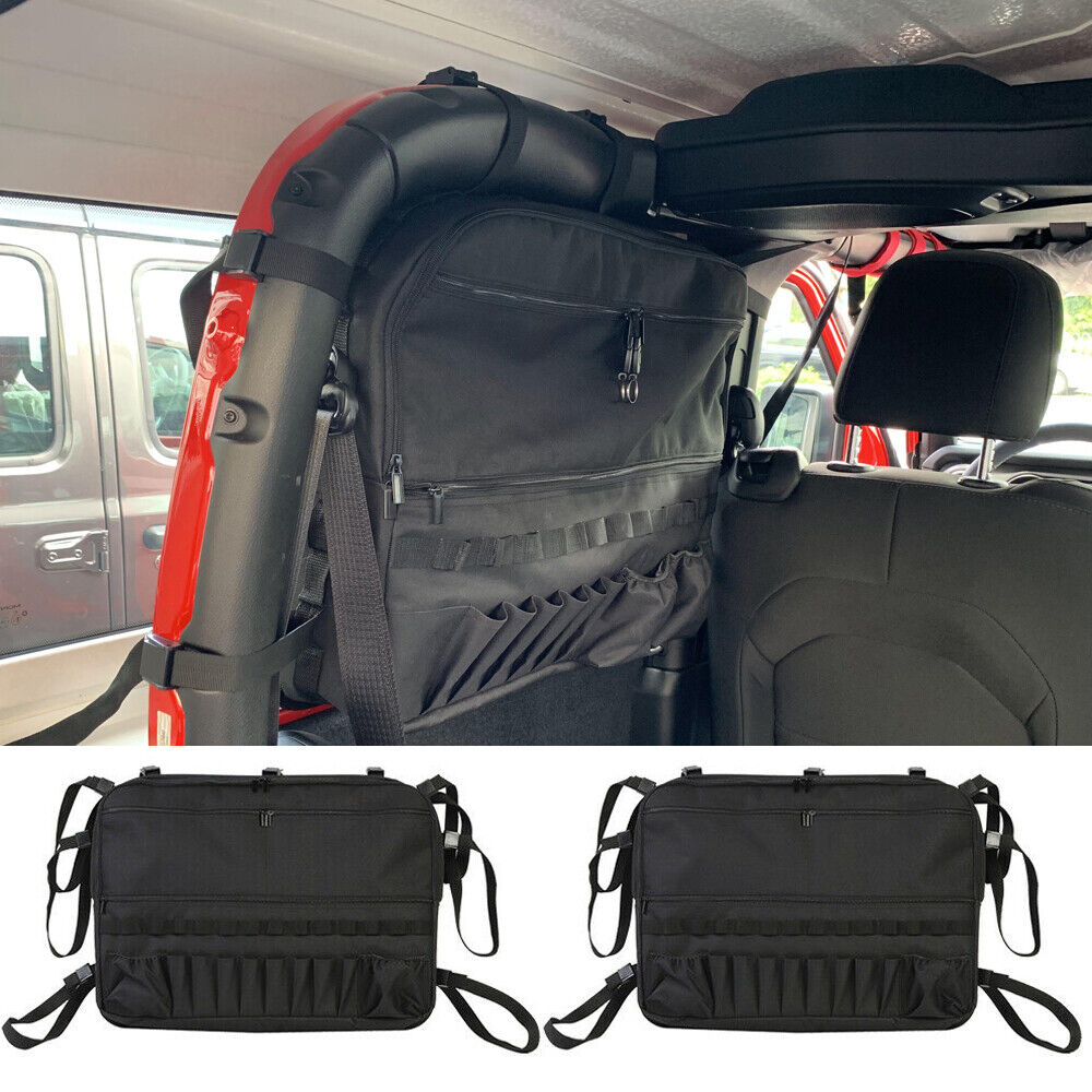 2X Trunk Anti-roll Storage Bag Organizer For Jeep Wrangler JL JK 07+ Accesseries