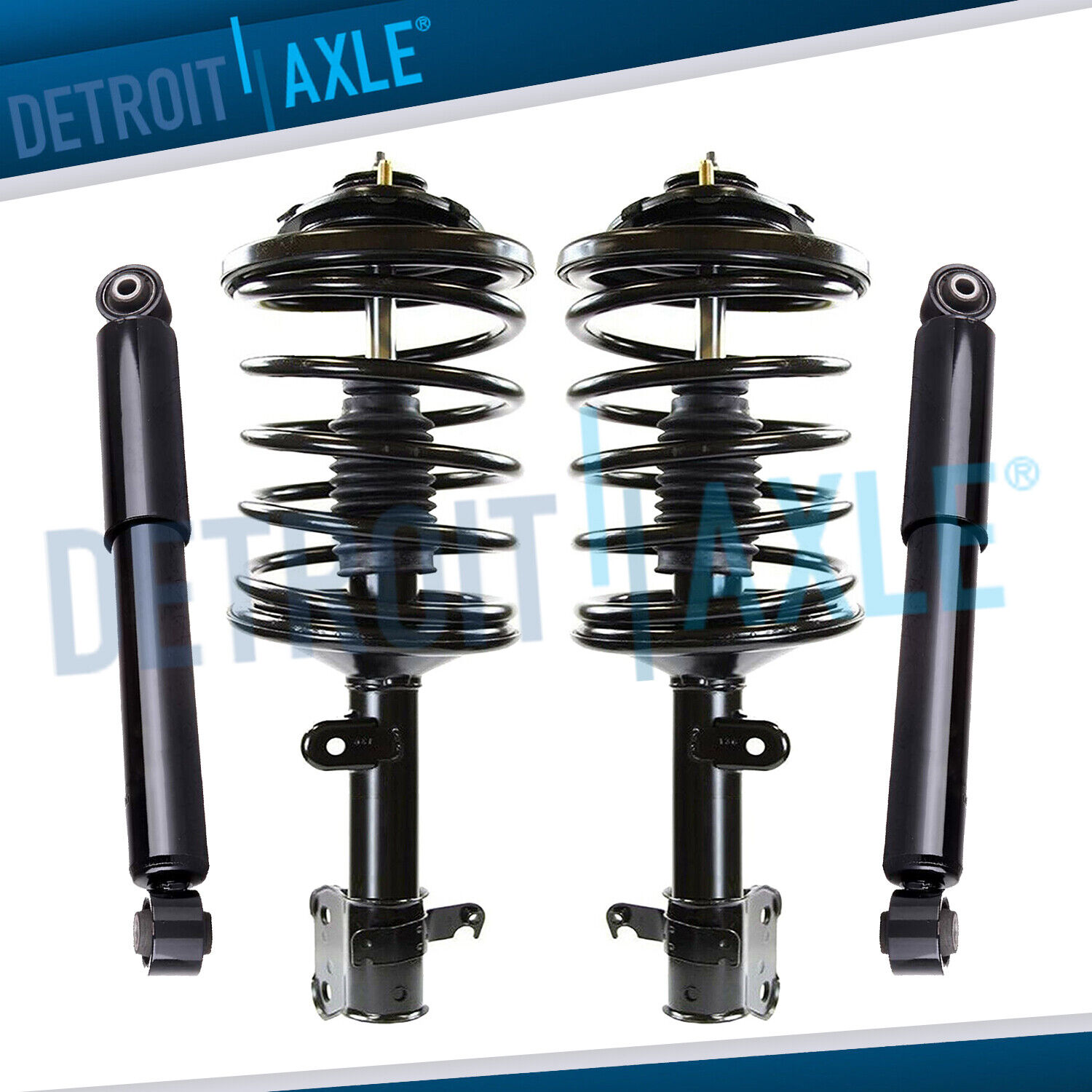 AWD Front Struts w/ Coil Spring Rear Shock Absorbers for Honda Pilot Acura MDX