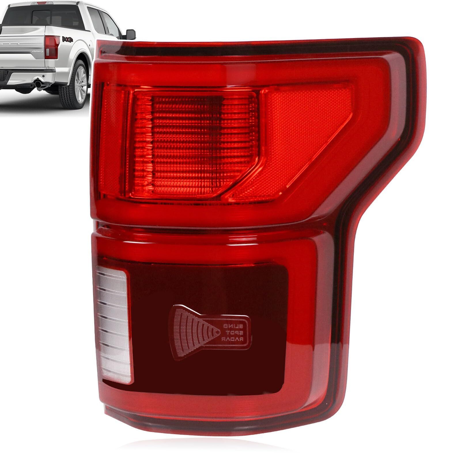 For 2018-2020 Ford F150 LED w/ Blind Spot Type Tail Light Lamp RH/Passenger Side