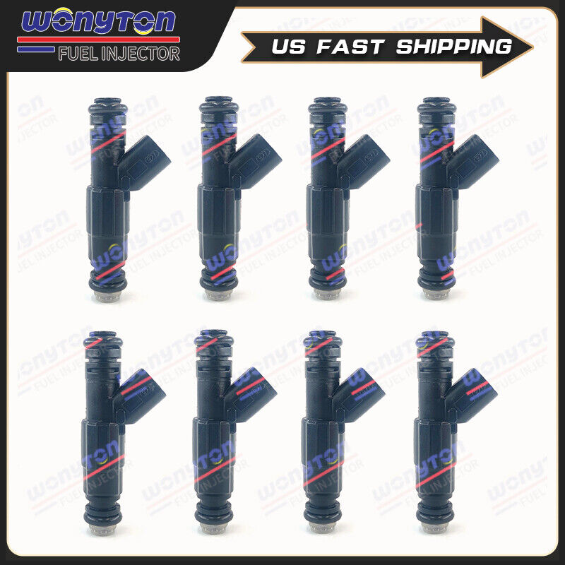 8PCS OE Fuel Injectors 0280156041 EV6 For 2003-2004 Ford Expedition 4.6L V8