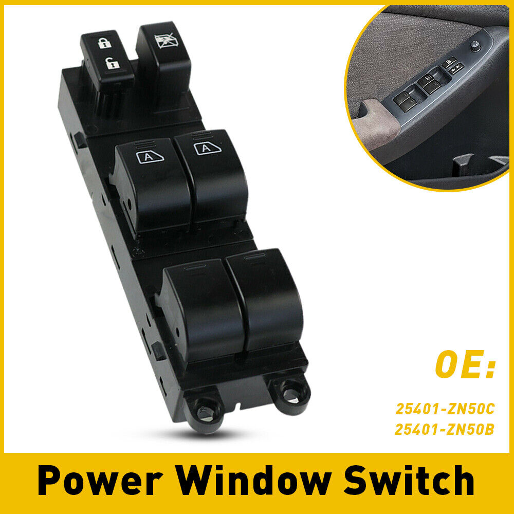 Master Power Window Switch Replace for 2007-2012 Nissan Altima Sedan (4 Door)