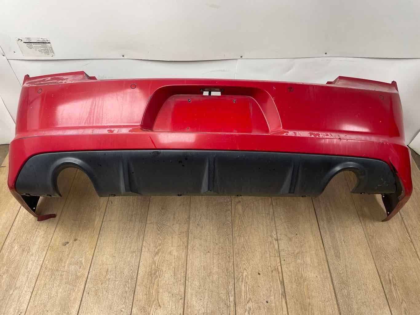 Rear Bumper Assy w Park Assist Red Fits 11-14 DODGE CHARGER SRT8 Color Peeled