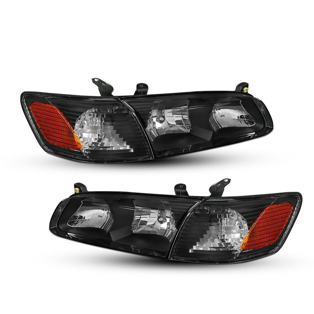 Headlights For 2000 2001 Toyota Camry Headlamp + Corner Lights Replacement LH+RH