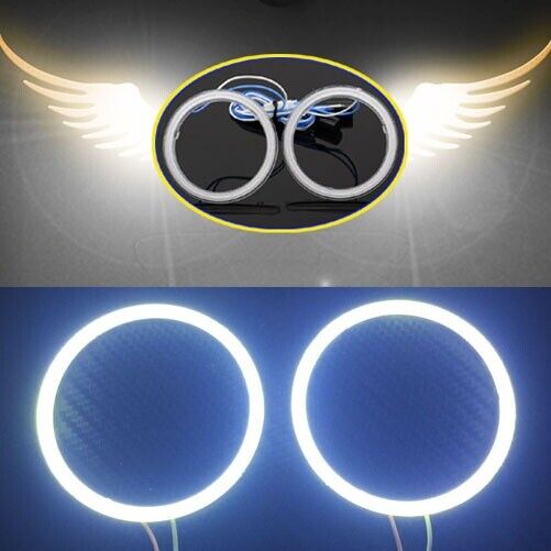 10X Cool 85mm 60leds White COB LED Car Angel Eyes Halo Ring Light DRL FOG 12-24V