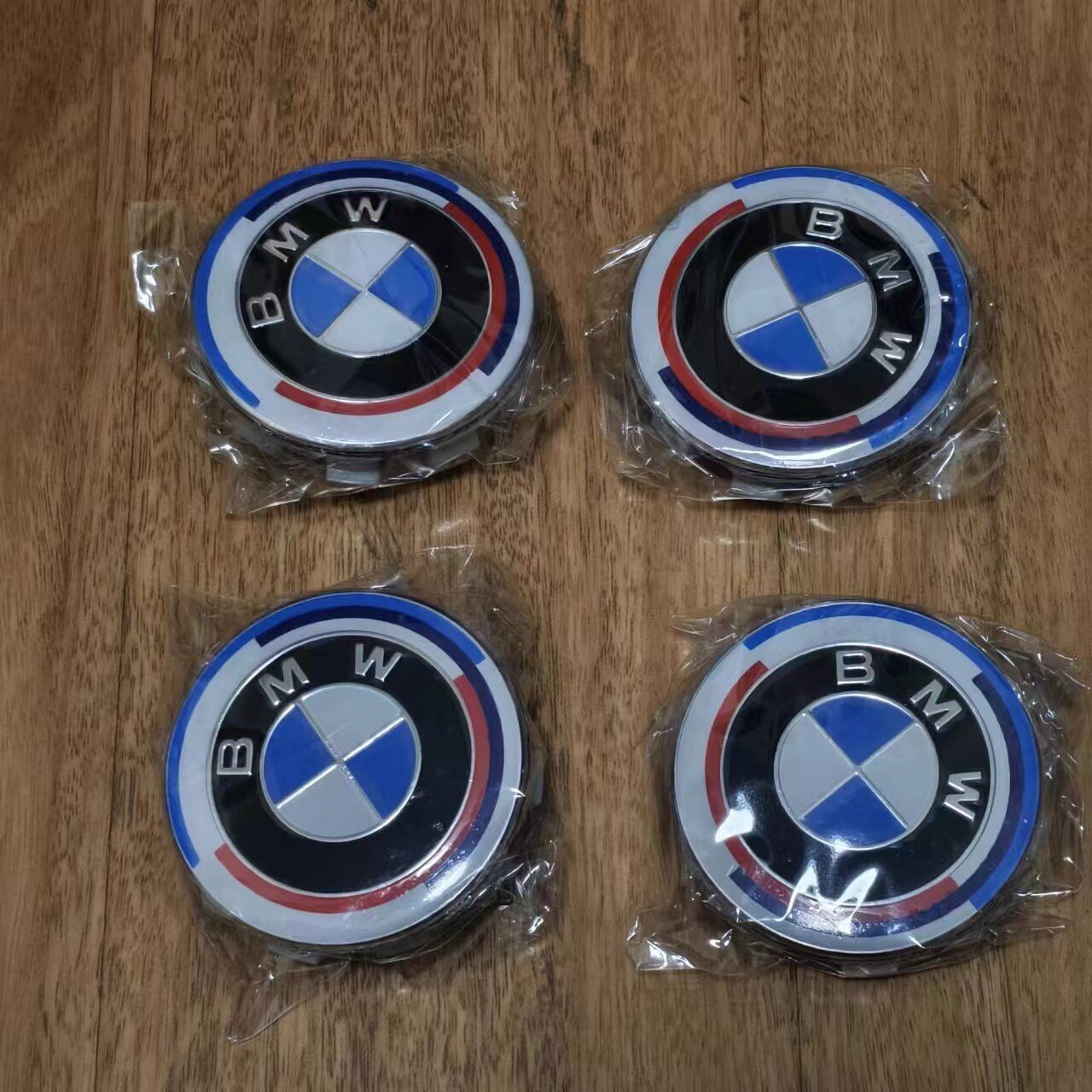 4PCS 68mm Wheel Center Hub Caps Badge Emblem For 50th Anniversary