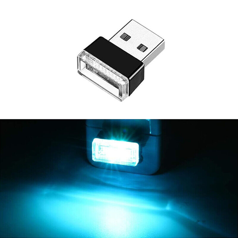 USB LED Mini Car Light Neon Atmosphere Ambient Bright Lamp Light Accessories