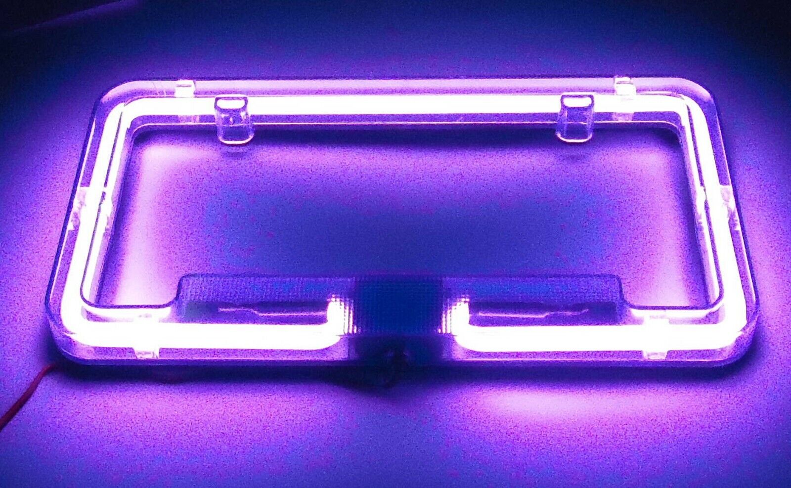 12V Car Purple Neon License Frame