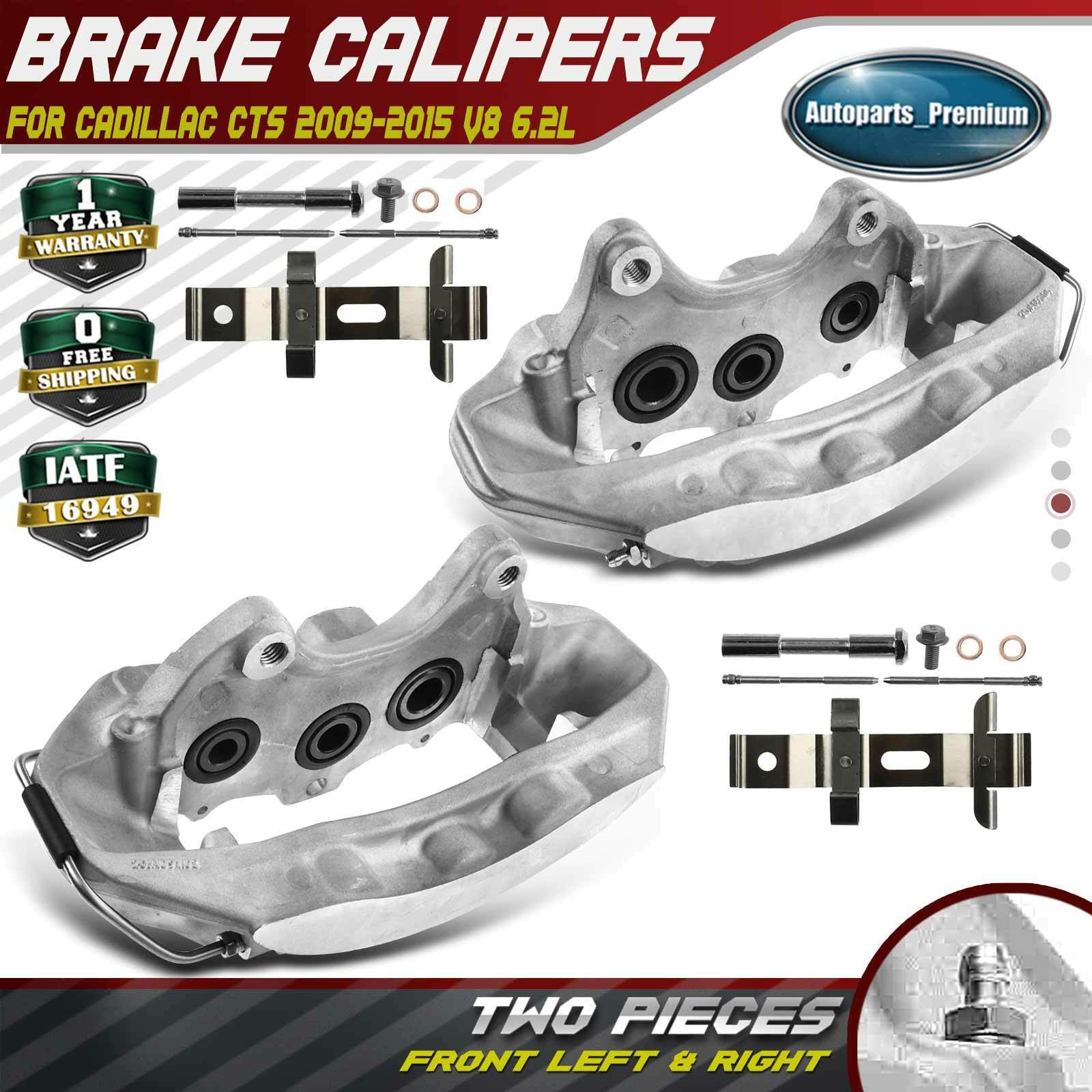 2x Disc Brake Caliper w/ 6 Piston for Cadillac CTS 2009-2015 V8 6.2L Front L & R
