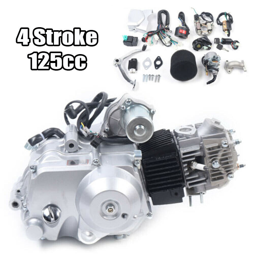 125CC Electric Start Semi-Auto Motor Engine 3 SPEED with REVERSE For Go Kart ATV
