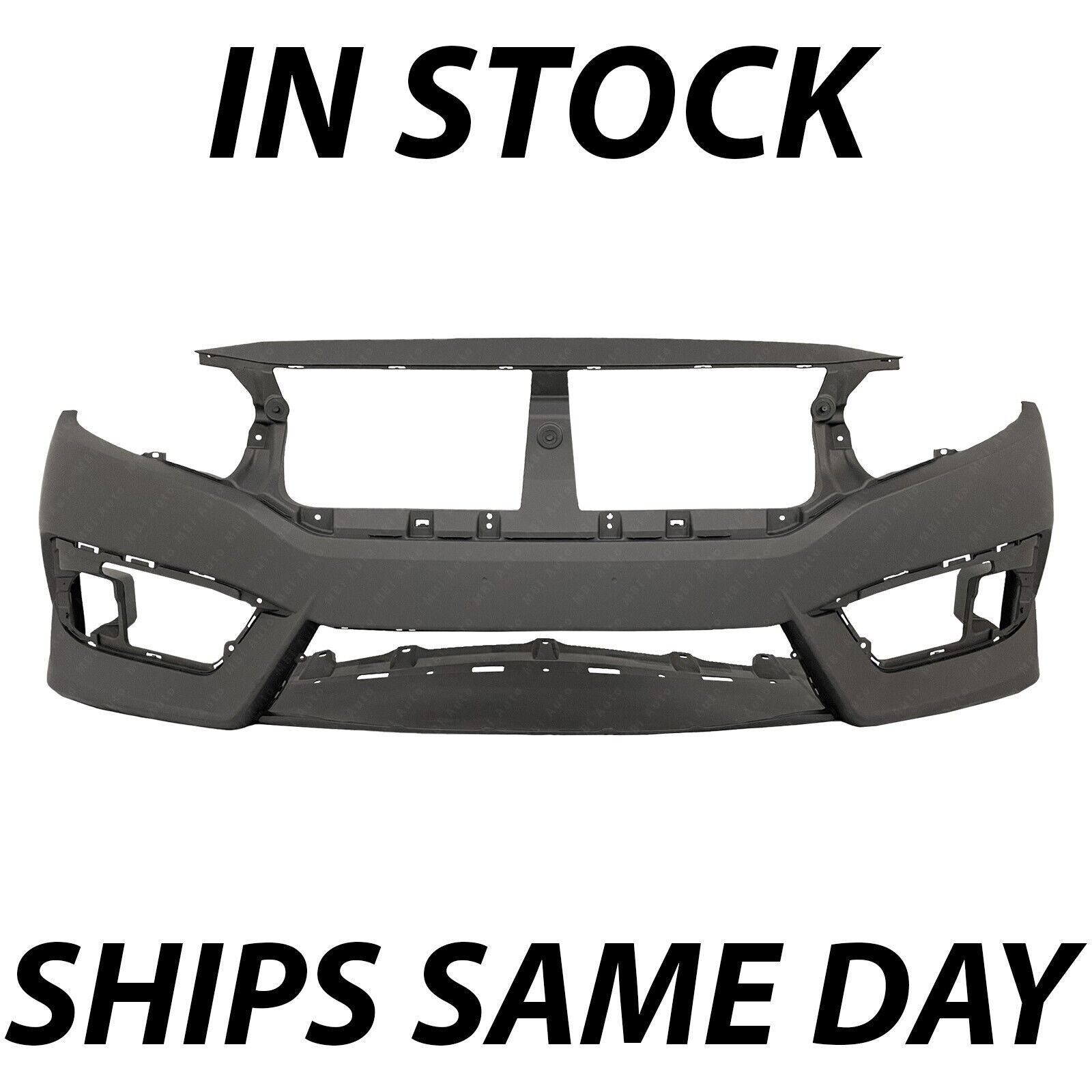 NEW Primered Front Bumper Cover for 2016-2018 Honda Civic Coupe/Sedan 16-18