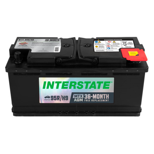 Interstate Batteries Automotive Battery 12V 100Ah Group Size H9 (MTX-95R/H9)