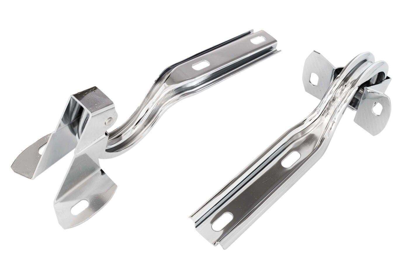1979-1993 Mustang Stainless Steel Chrome Engine Hood Hinges Pair Factory 2nd