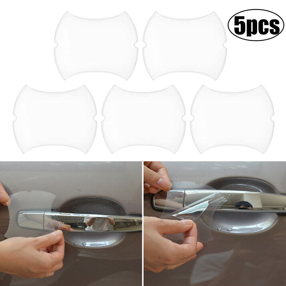 5pcs Car Sticker Door Handle Anti-Scratch Waterproof Protector Film Accessories