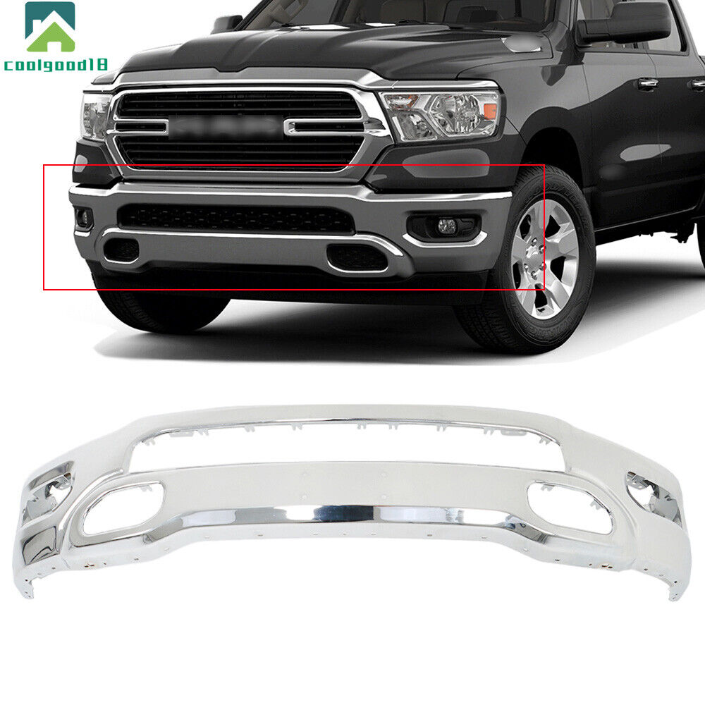 Front Bumper CH1002407 Chrome For 2019 2020-2024 RAM 1500 Body Style