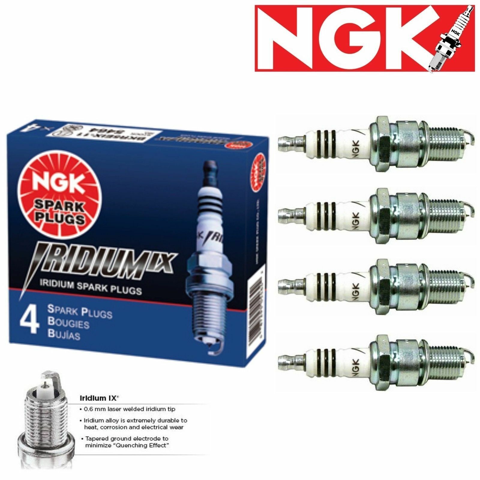 4 pc NGK Iridium IX Spark Plugs 3981 BR9EIX 3981 BR9EIX Tune Up Kit dc