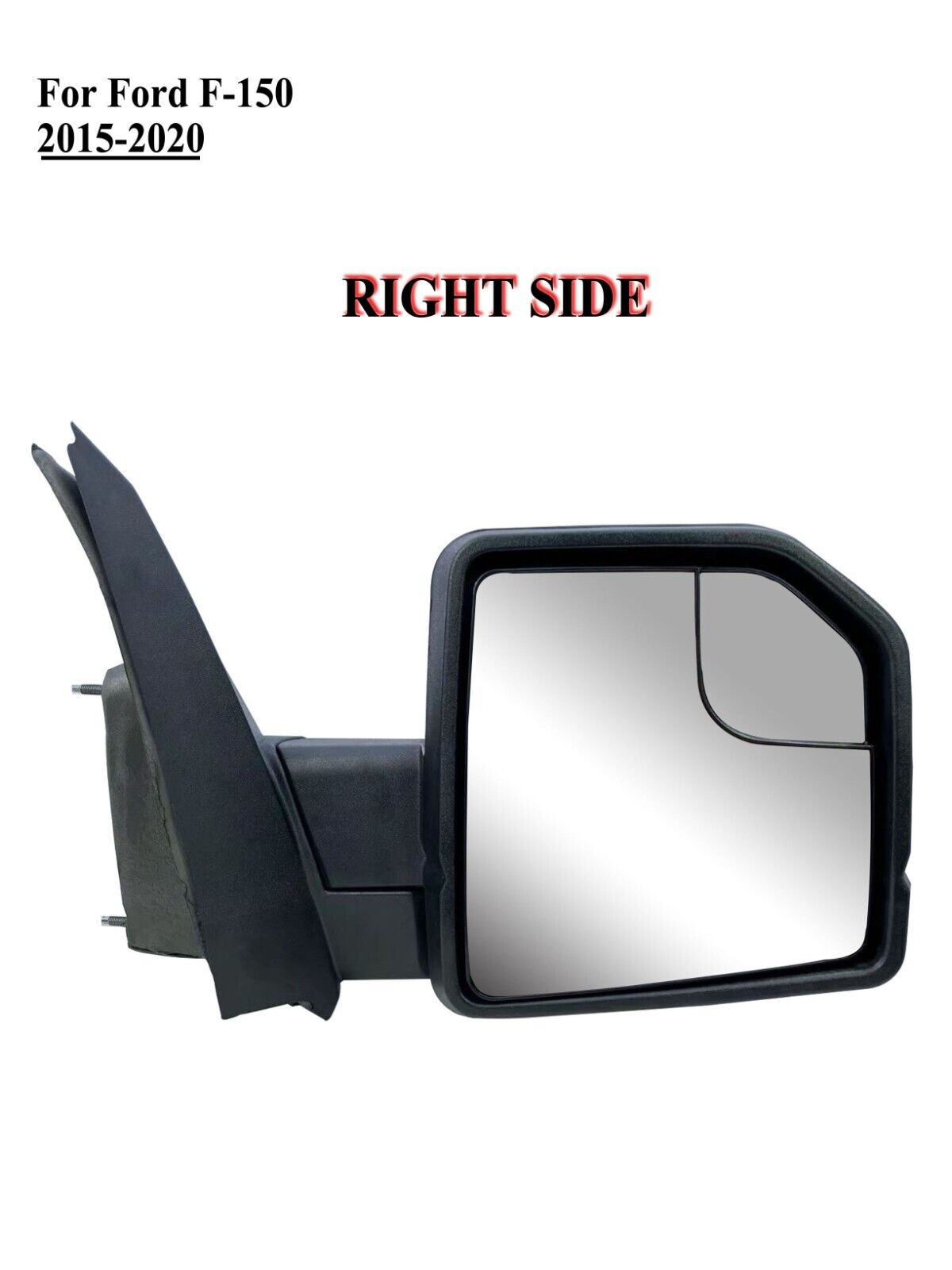 Passenger Right Side Mirror Power Glass Manual Folding for 2015to2020 Ford F-150
