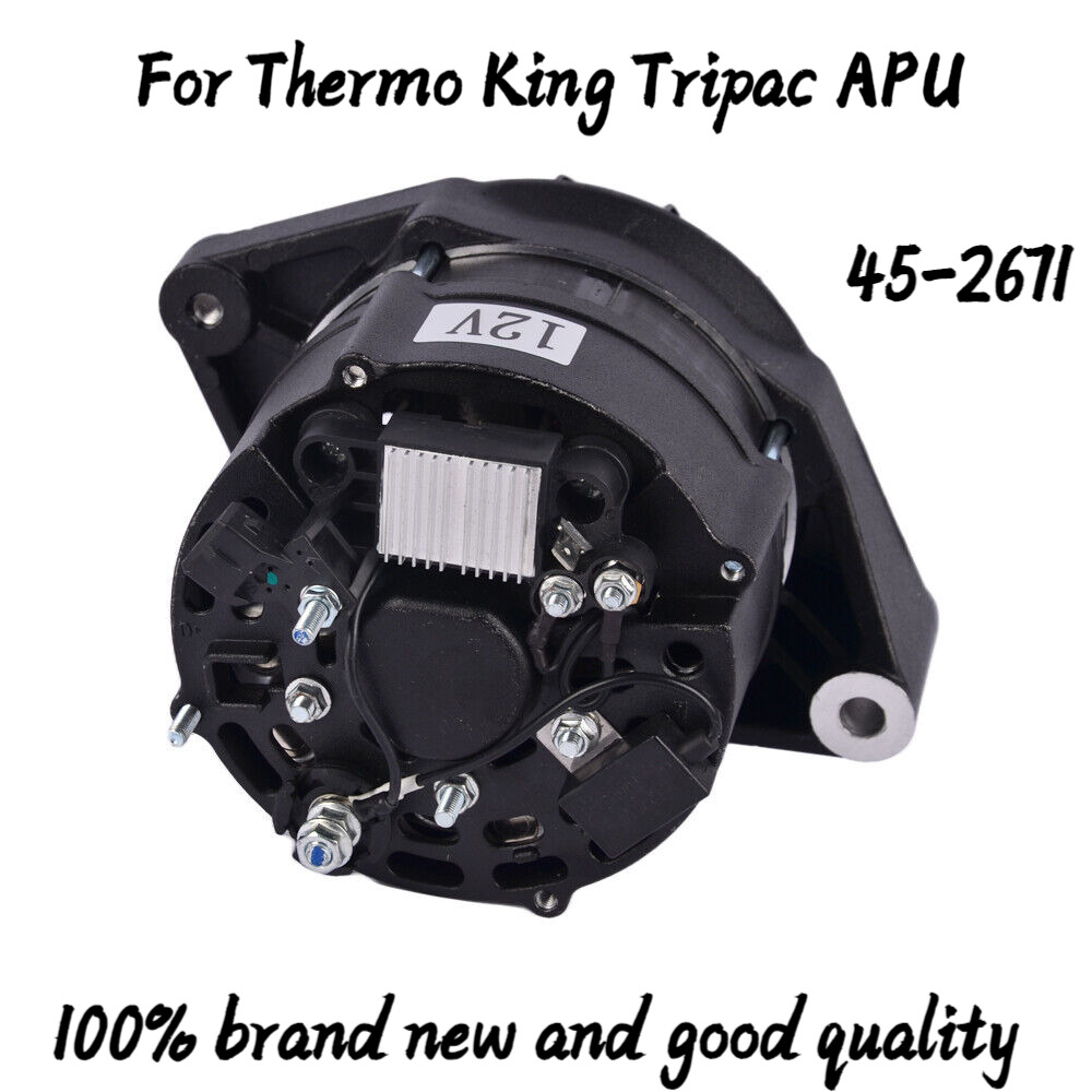 New 45-2671, 120A 12V Long Life Alternator For Thermo King Tripac APU