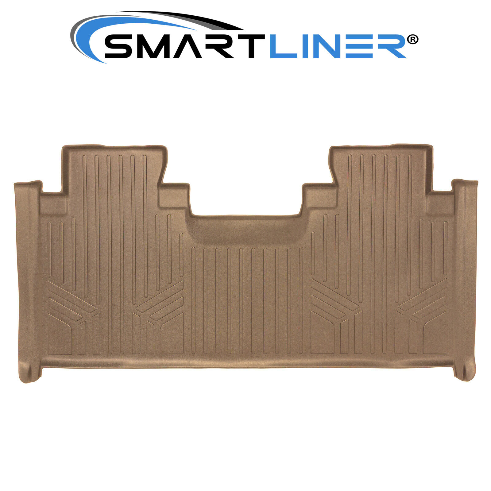 SMARTLINER 2015-2019 Ford F-150 SuperCab Custom Floor Mat Liner 2nd Row Tan