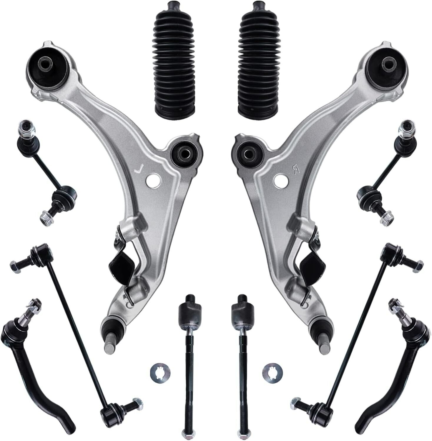 SVENSTAG Control Arm Kit With Sway Bar Links for 2009-2014 Nissan Maxima - 12Pcs